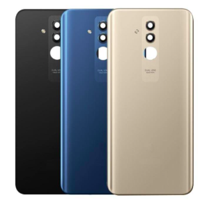 Huawei Mate 20 Lite (SNE-LX1) Arka Pil Kapağı-Mavi Kamera Camlı